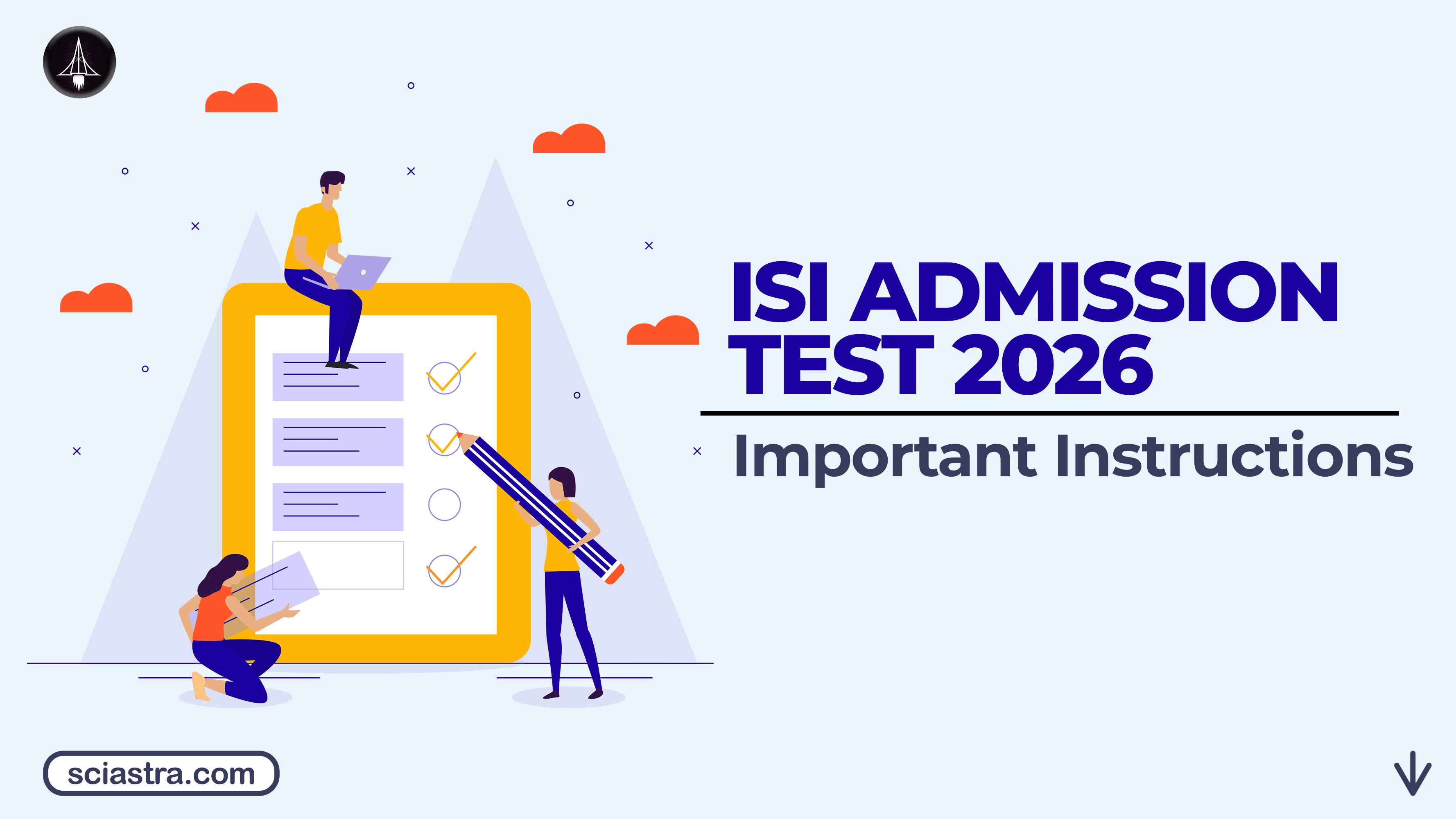 ISI Admission Test 2026 Exam Day Instructions
