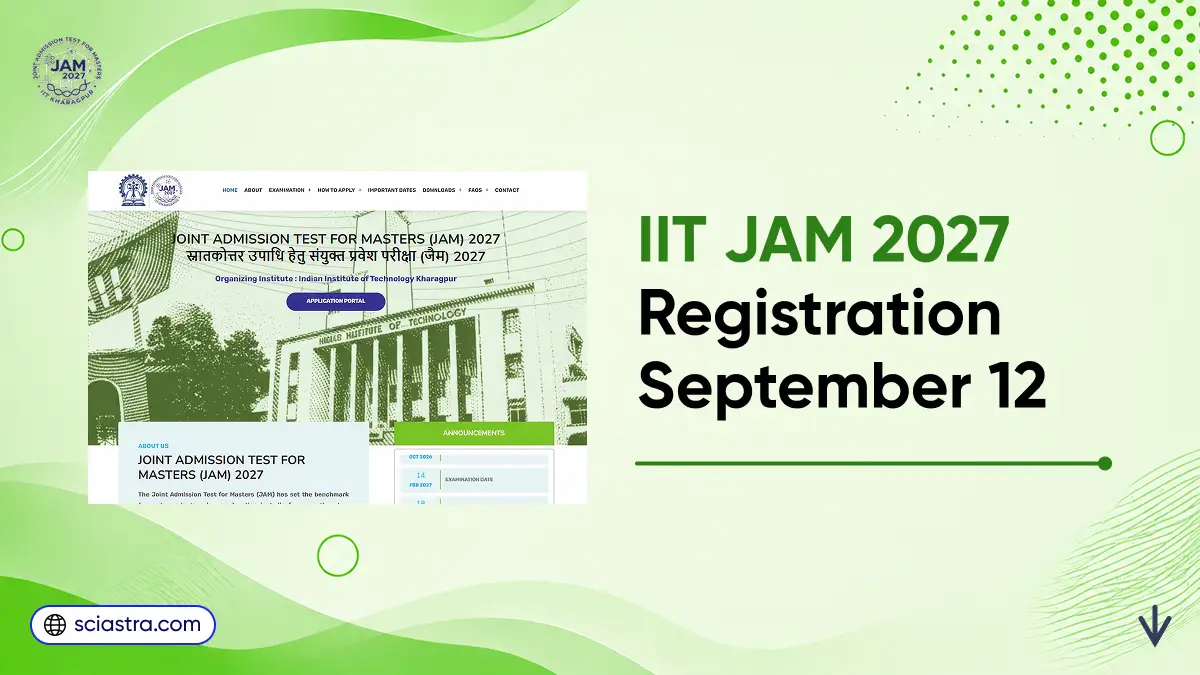 IIT JAM 2027 Registration Starting From September 12