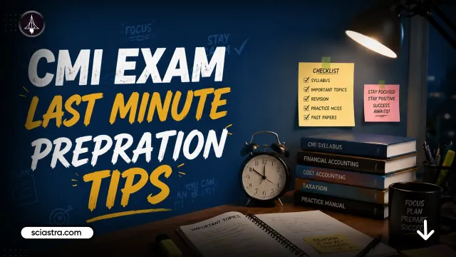 CMI Entrance Exam 2026 Last Minute Preparation Tips; Important Points and Exam Day Strategy